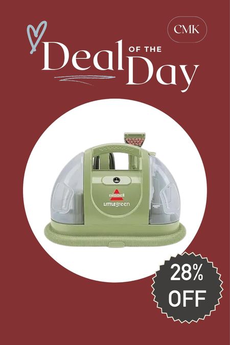 CMK Deal of the Day: carpet and upholstery cleaner, 28% off and under $90! Great gift for the one who loves to clean or a new home owner! 

#LTKGiftGuide #LTKhome #LTKsalealert