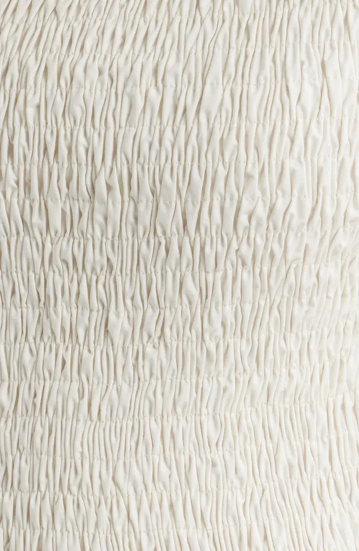 Faithfull the Brand Deboni Smocked Cotton Minidress | Nordstrom | Nordstrom