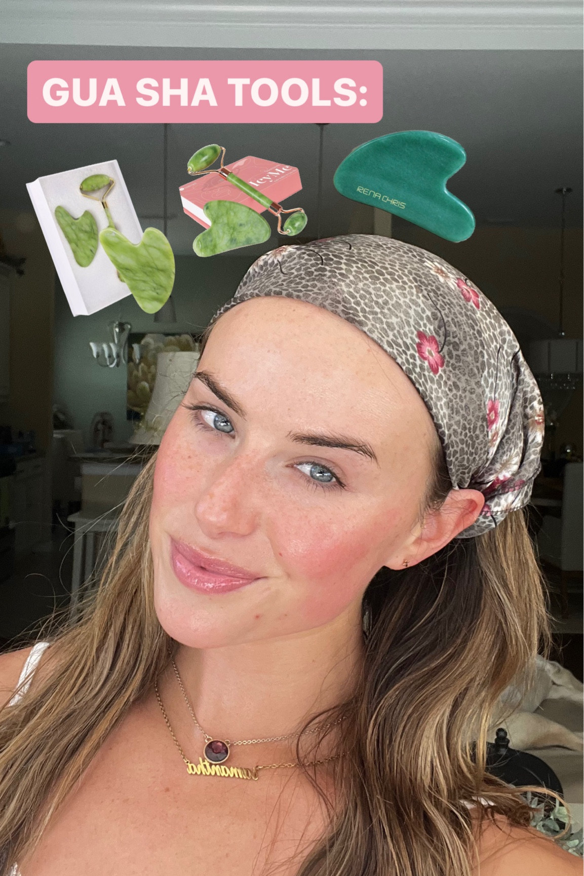 The Gua sha tools I own and use in my everyday routine!!! You only need one obviously, but these are the ones I’ve purchased and loved. I keep one by my bed, one in my bathroom, and one in my travel bag ! 
