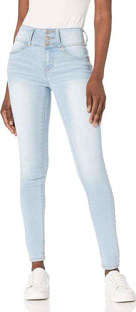 WallFlower Women's Sassy Skinny High-Rise Insta Soft Juniors Jeans (Standard and Plus) | Amazon (US)