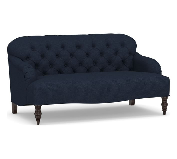 Clara Upholstered Loveseat | Pottery Barn (US)