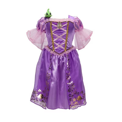 Disney Princess Majestic Rapunzel Dress with Pascal Shoulder Plush Friend | Target