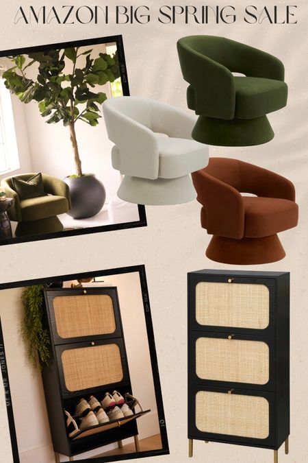 Amazon bug spring sale finds! The swivel chair also comes in other colors and it’s so comfy!!  The shoe storage cabinet is so nice for an entryway or closet space! #meandmrjones 

#LTKfindsunder100 #LTKfindsunder50 #LTKsalealert