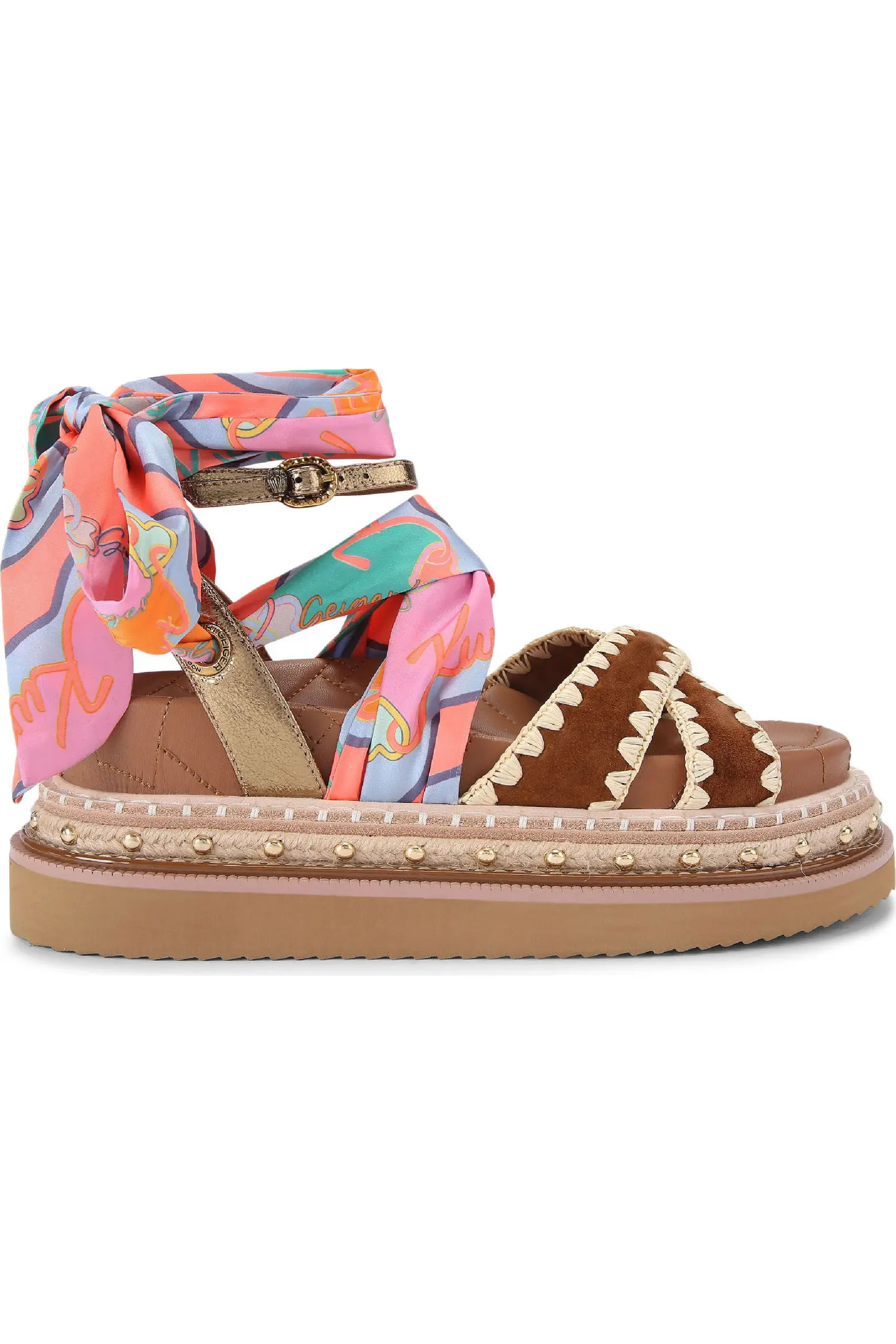 Kurt Geiger London Orson Cross Scarf Sandal (Women) | Nordstrom | Nordstrom