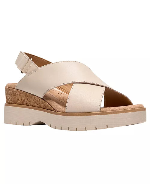 Women's Diaz Cross Round Toe Wedge Sandals | Macy's
