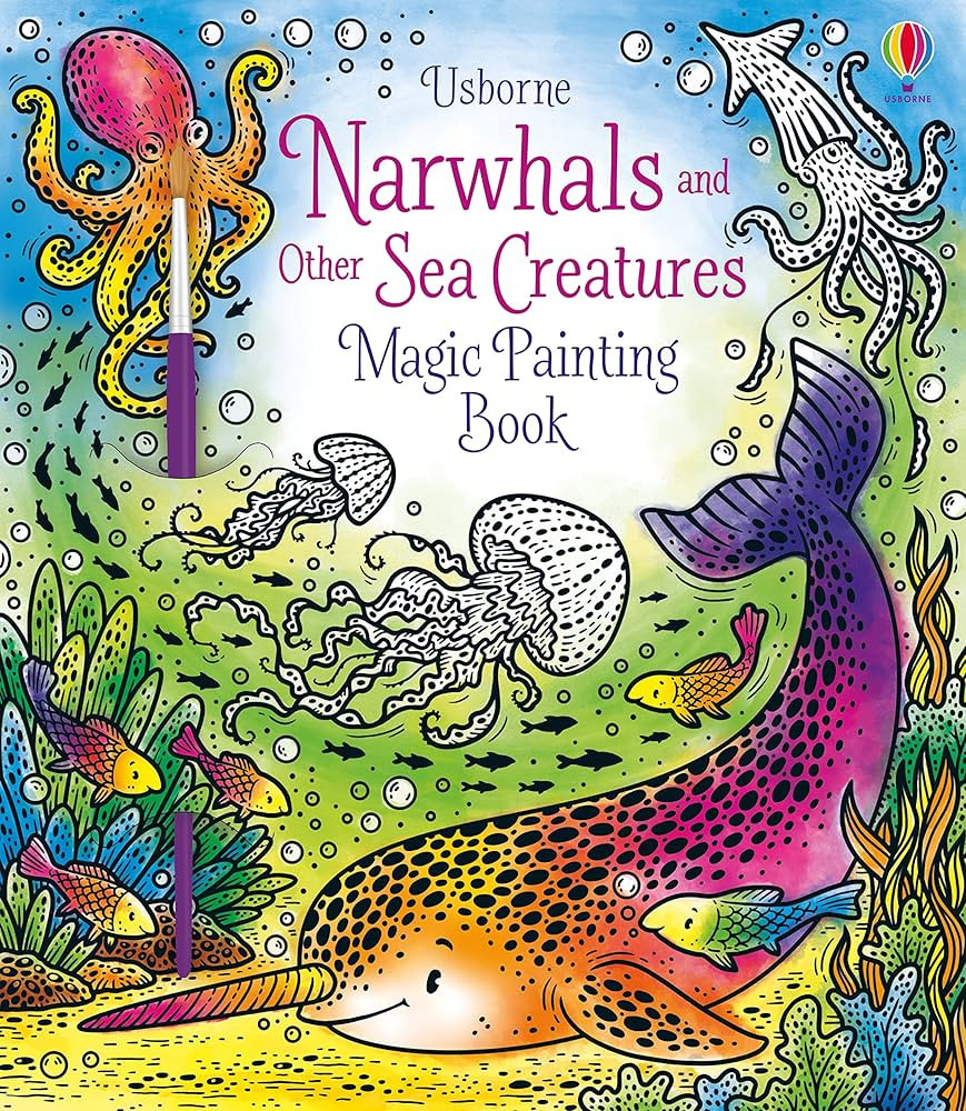 Narwhals and Other Sea Creatures Magic Painting Book (Magic Painting Books) | Amazon (US)