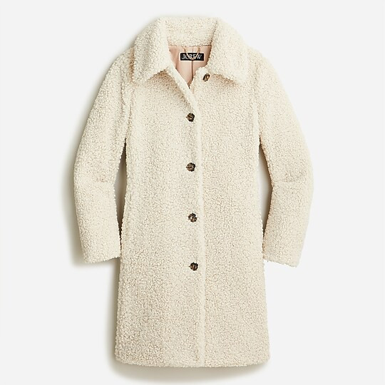 Teddy sherpa lady coat | J. Crew US