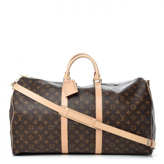 LOUIS VUITTON Monogram Keepall Bandouliere 55 | Fashionphile