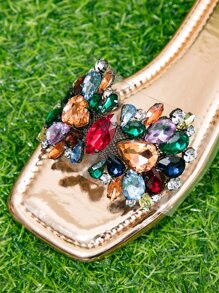 Jewelled Decor Clear Band Slide Sandals SKU: sx2208311931401867(100+ Reviews)$21.90$20.81Join for... | SHEIN