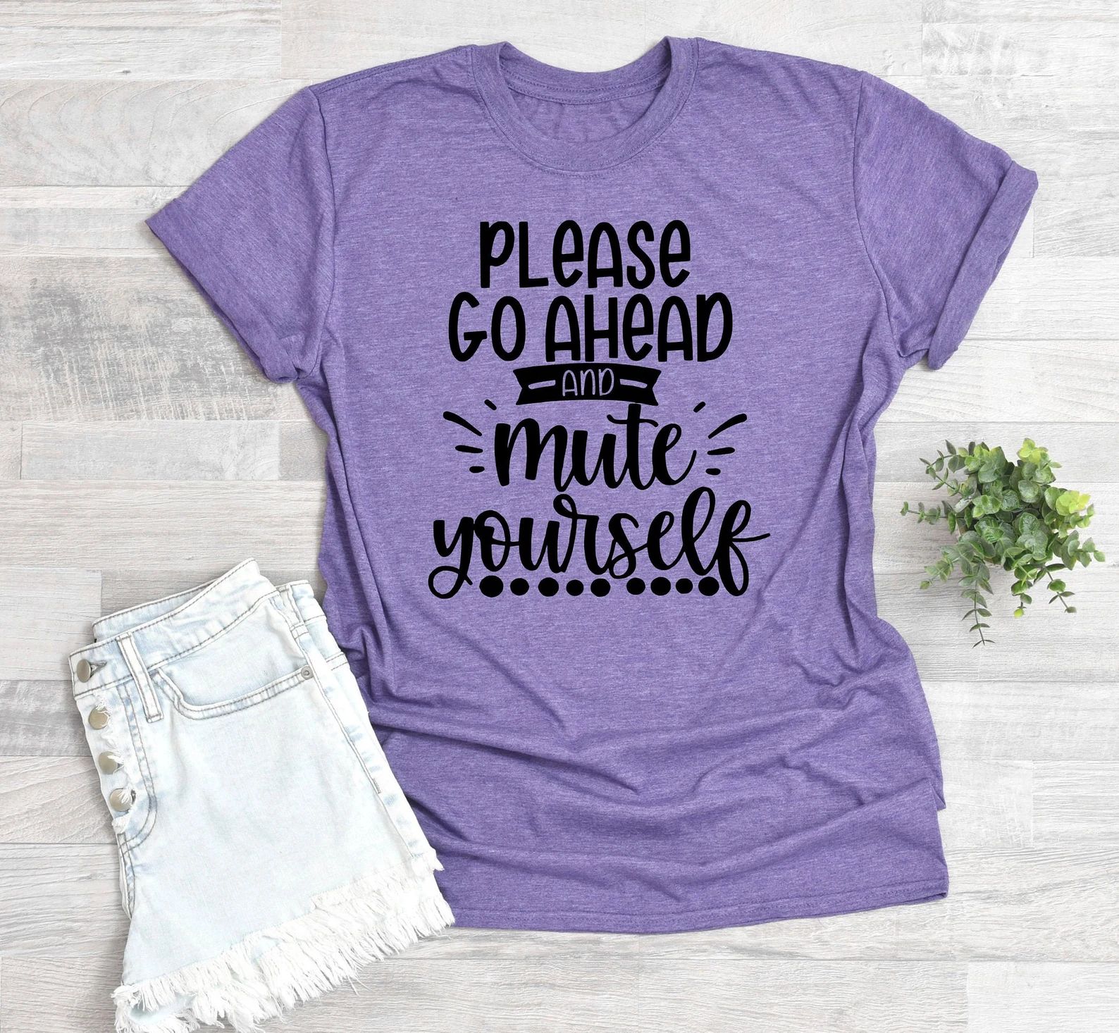 Please Go Ahead And Mute Yourself, Virtual Learning Shirt, ELearning Shirt, Many Colors Available... | Etsy (US)