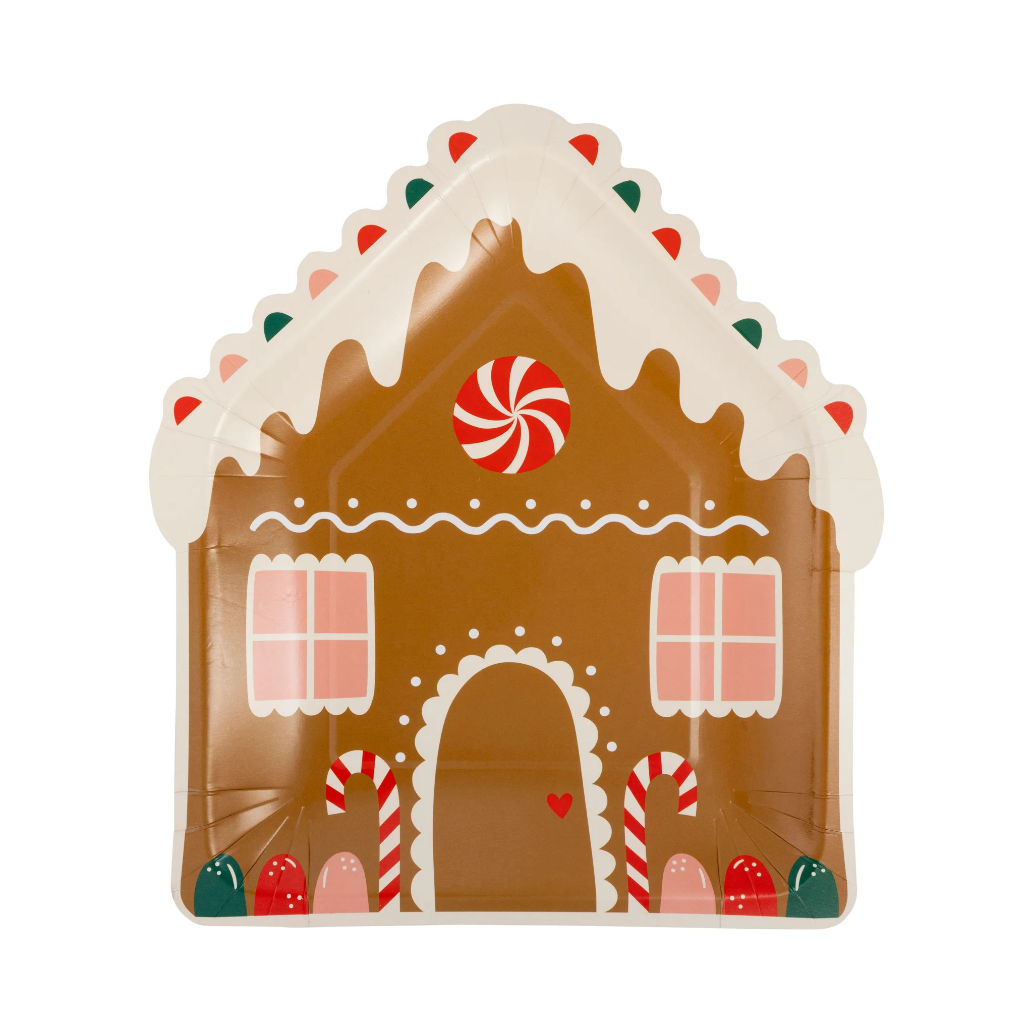 Gingerbread House Shaped Plate | My Mind's Eye