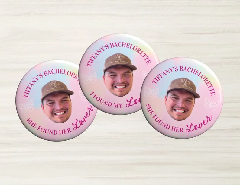 Taylor Swfit, Bachelorette Buttons, She Found Her Lover, Bachelorette Party Pins, Bachelorette Gr... | Etsy (US)