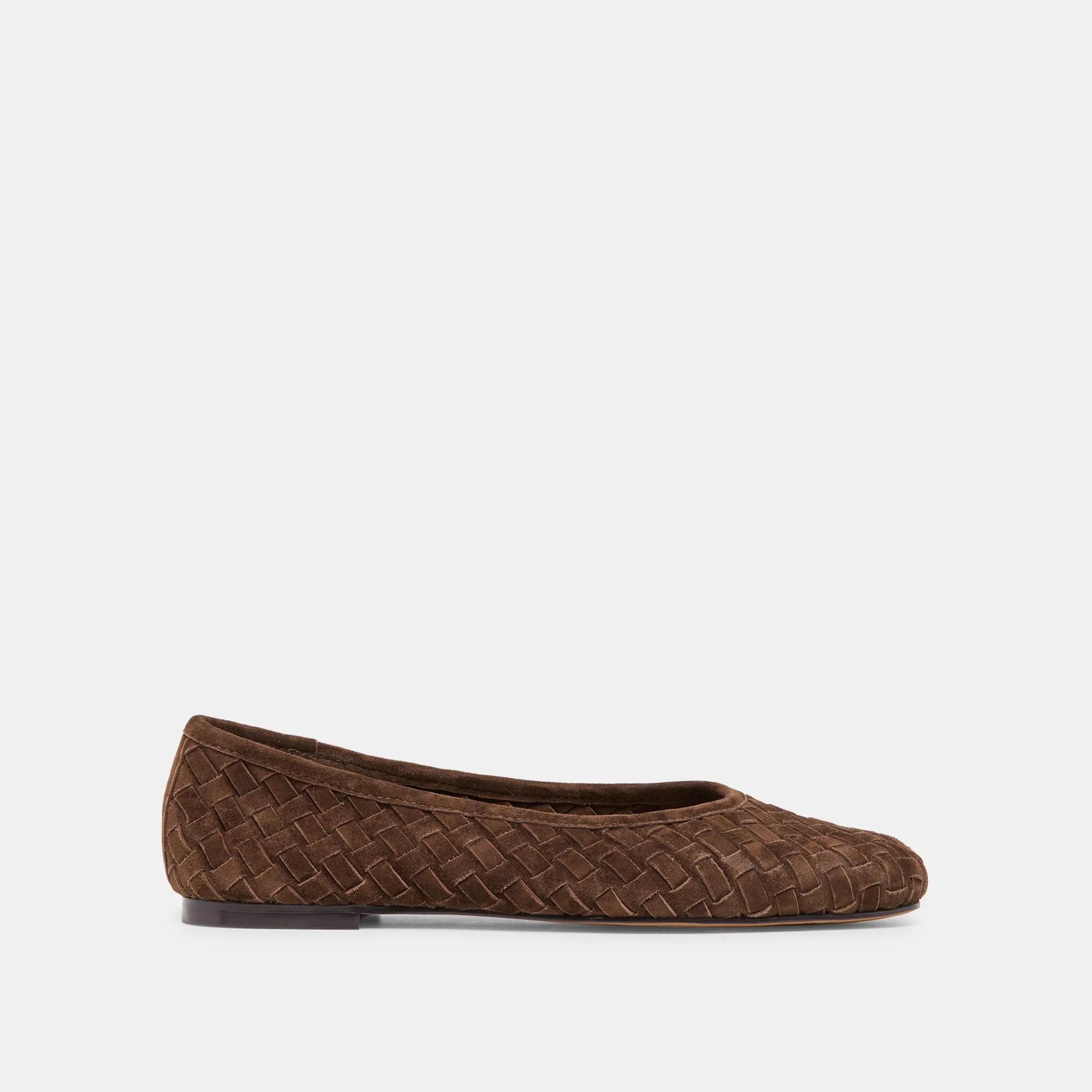 Koy Ballet Flats Dk Brown Suede | DolceVita.com