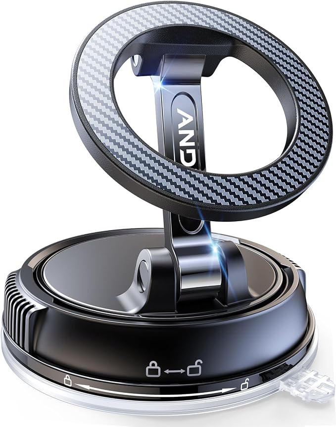 ANDERY Car Phone Holder for Magsafe [78+LBS Strongest Suction & 2400gf Magnetic] 360° Adjustable... | Amazon (US)