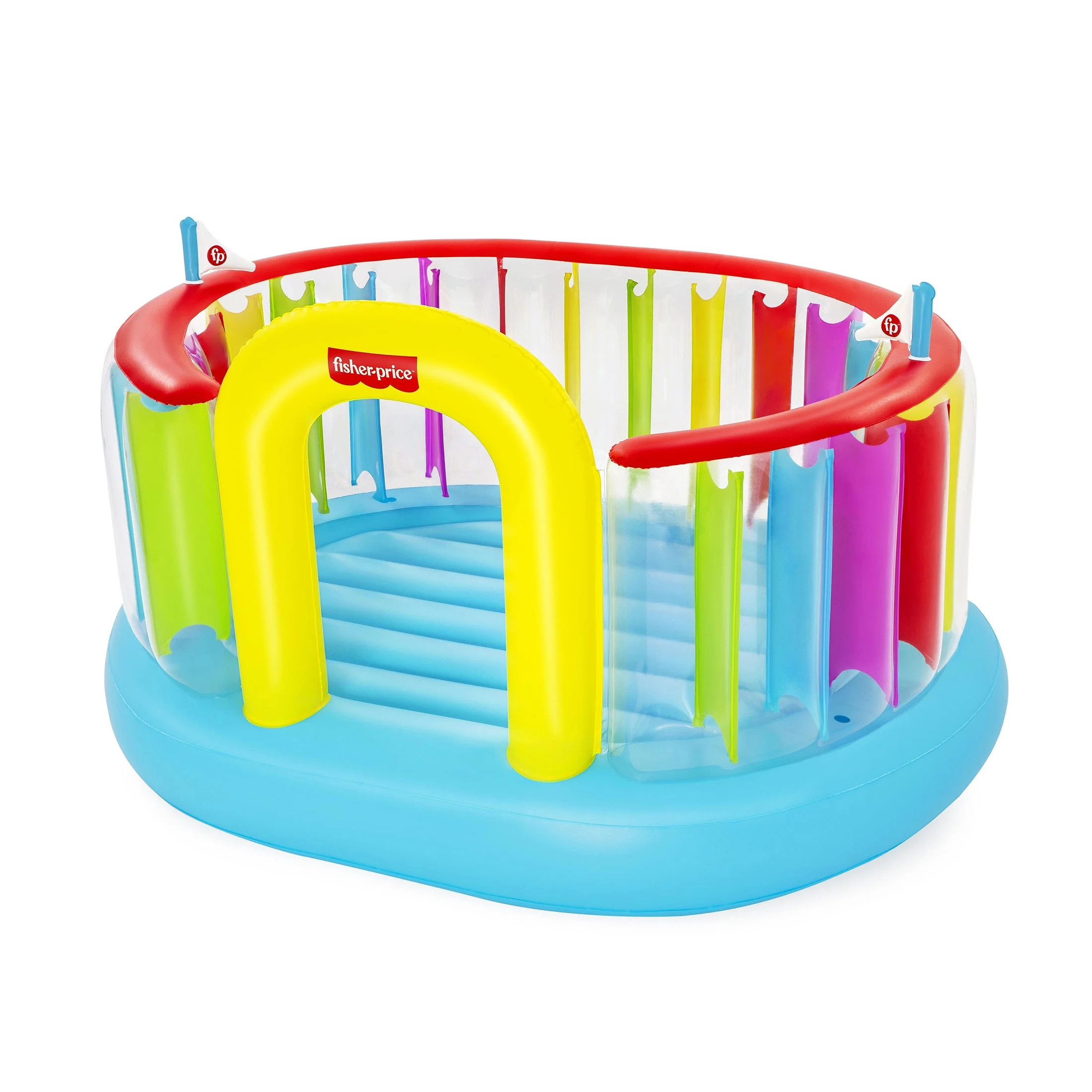 Fisher-Price Bestway Bouncetopia Multi-Color Child PVC Bouncer with Built-in Pump - Walmart.com | Walmart (US)