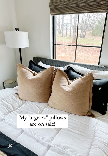 My large cozy fleece pillows are on sale and ship for free! The color is Camel.

#LTKsalealert #LTKhome #LTKunder50