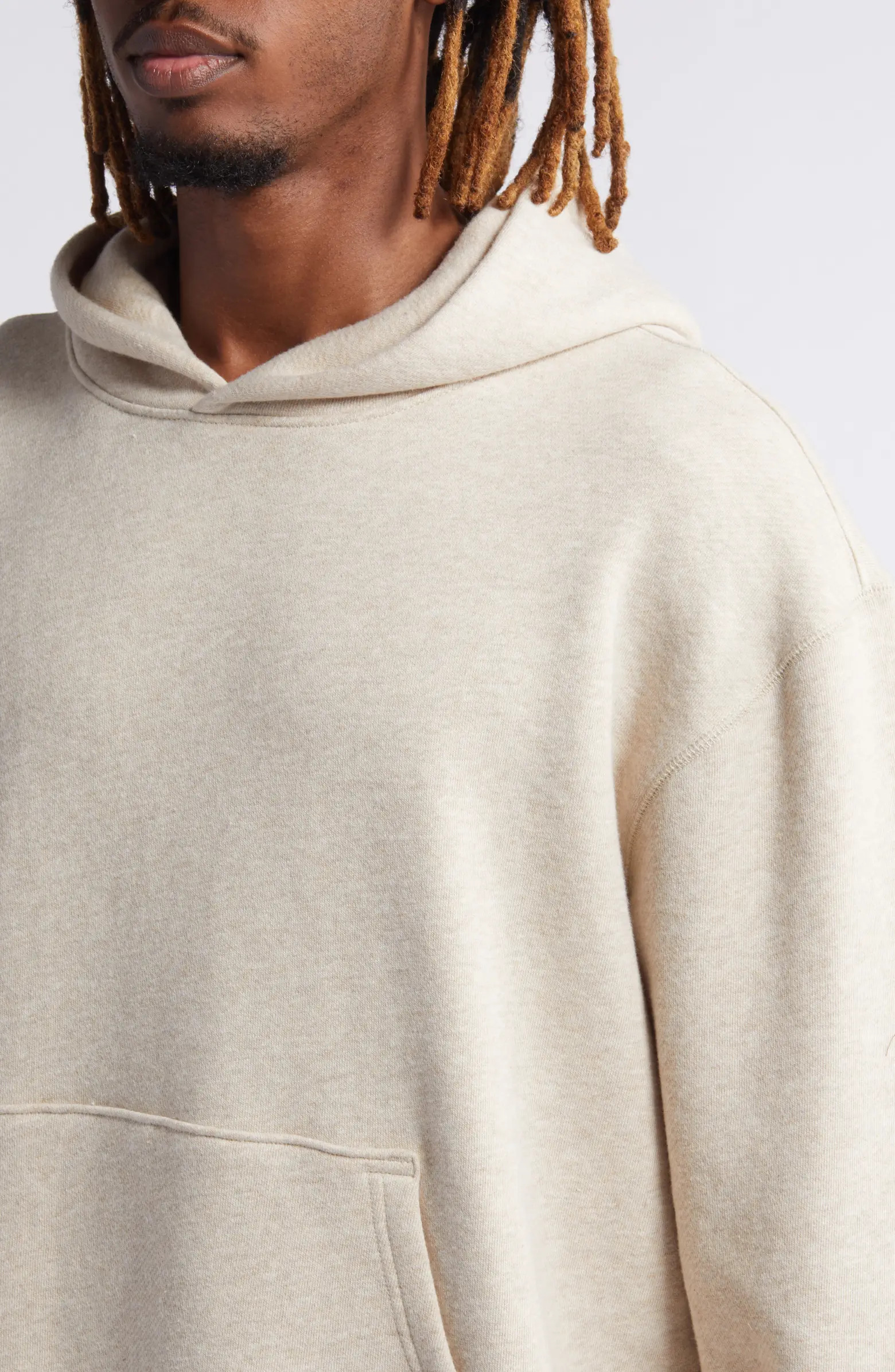 Core Oversize Organic Cotton Brushed Terry Hoodie | Nordstrom