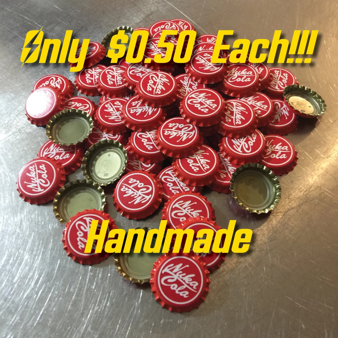 Un-official Handmade Fallout Bottle Caps - Etsy | Etsy (US)