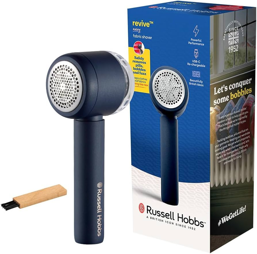 Russell Hobbs Fusselrasierer Elektrisch [USB-C Aufladung, Ansaugfunktion] Revive (Tragbarer, wied... | Amazon (DE)