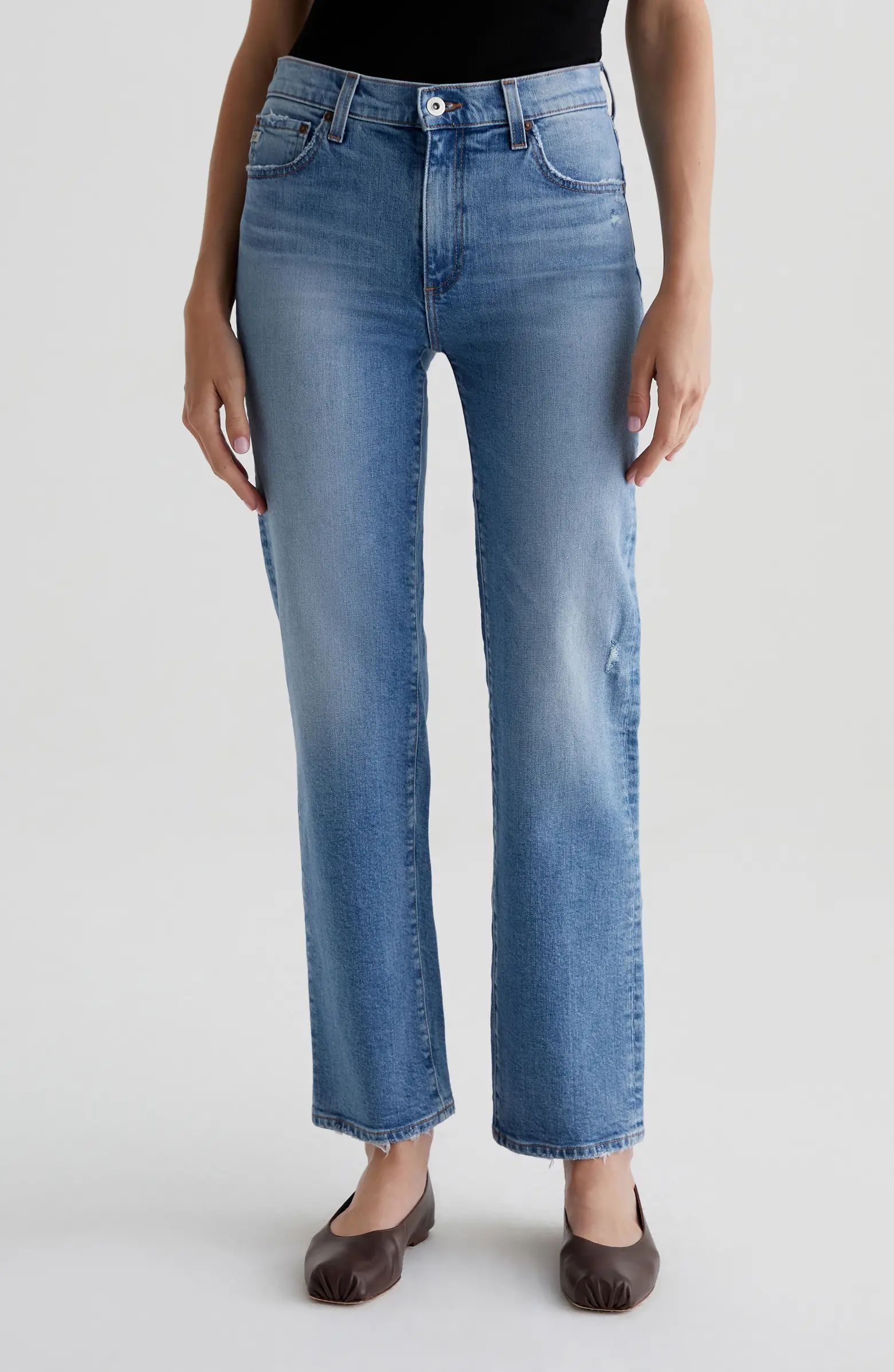 Brinley Mid Rise Classic Straight Leg Jeans | Nordstrom