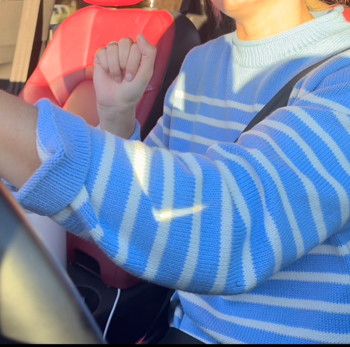 j crew mock neck sweater - love the stripes 

#LTKSeasonal #LTKFindsUnder100 #LTKSaleAlert