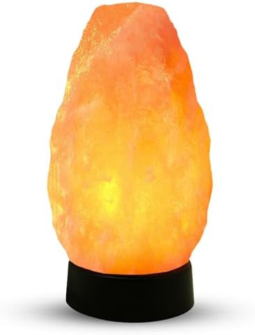 Himalayan Salt Lamp Multicolor with USB & Plastic Base – Hand-Carved Himalayan Salt Lamp for Ho... | Amazon (US)