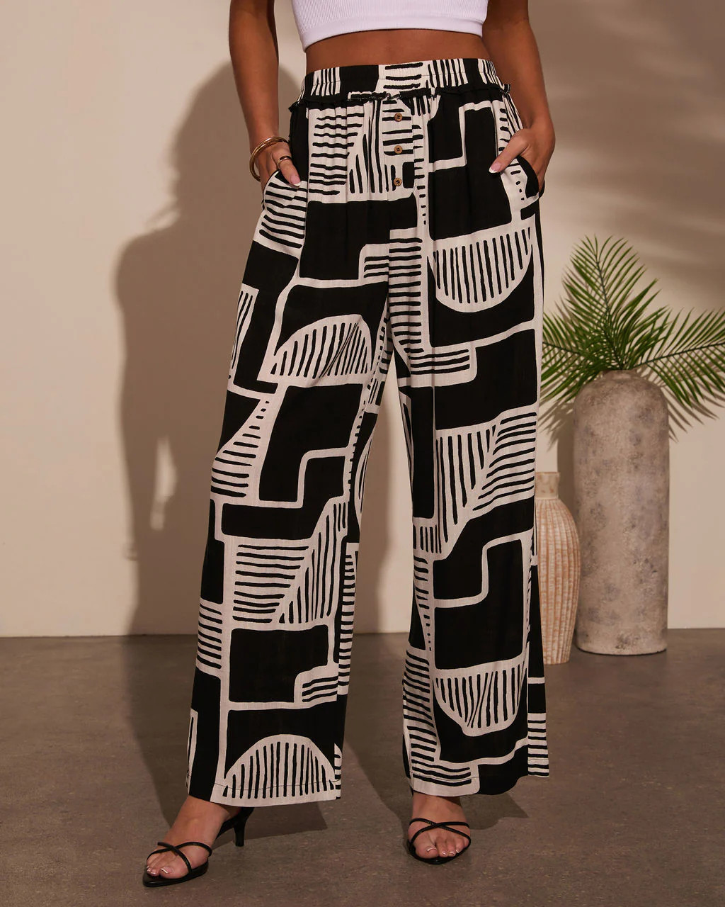 Kelso Abstract Print Pants | VICI