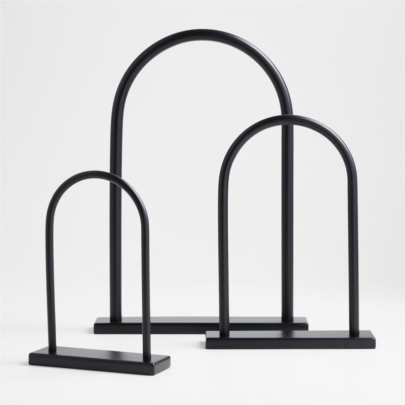 Metal Arch Tabletop Sculptures, Set of 3 + Reviews | Crate & Barrel | Crate & Barrel