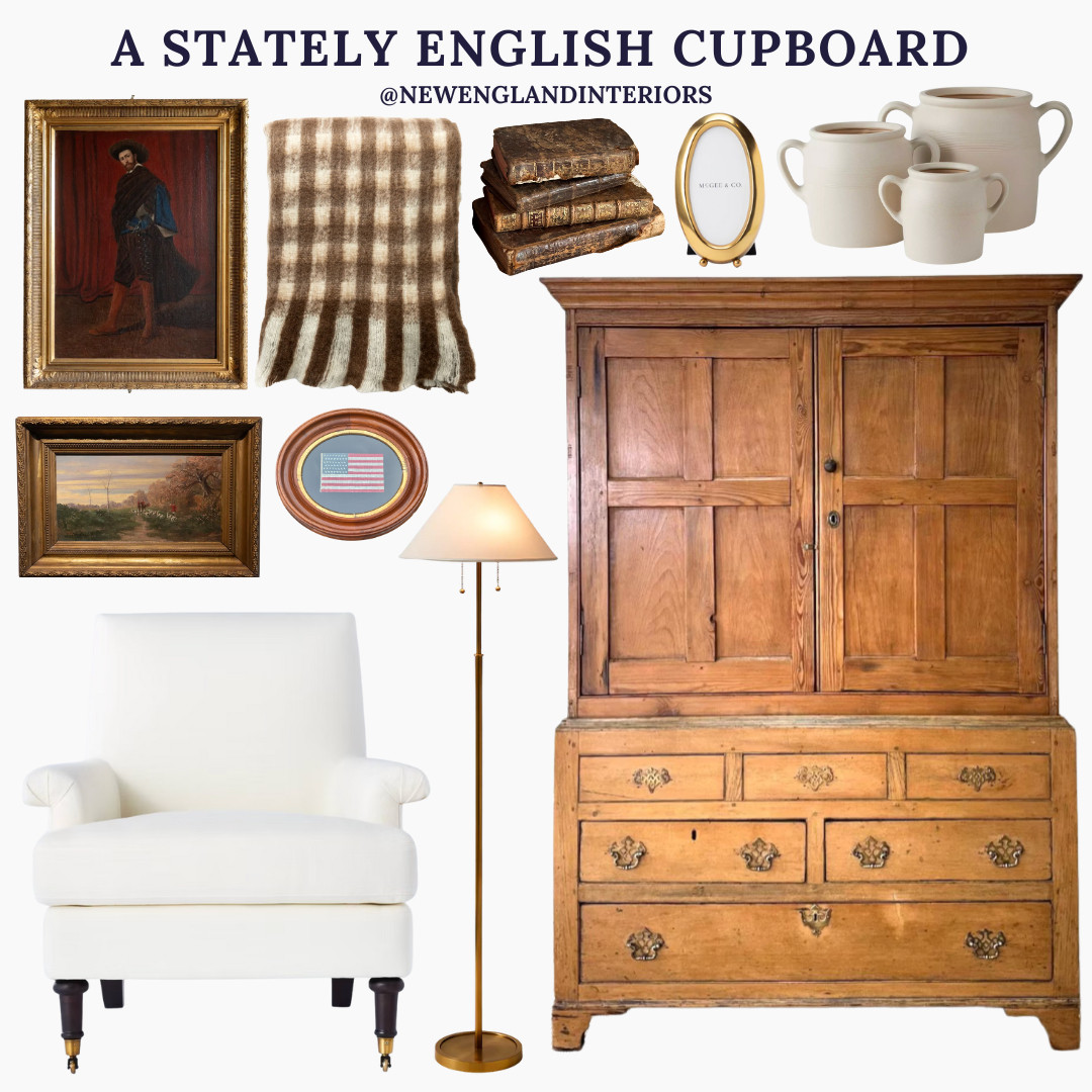 Hi guys - it’s been a little while! I took a step back for some much-needed family time with my two young babies, but I’m so excited to return here with fresh eyes as a mom of two, homeowner, and forever New England enthusiast. 🕯️

Starting things off with a cozy, stately English moment - warm woods, heritage charm, and timeless textures. 🤎

#newenglandinteriors #classicinteriors #englishcountrydecor 

 