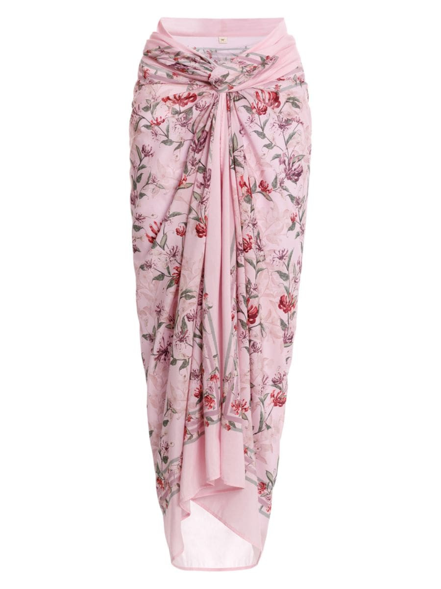 Lavanda Honeysuckle Cotton & Silk Pareo | Saks Fifth Avenue