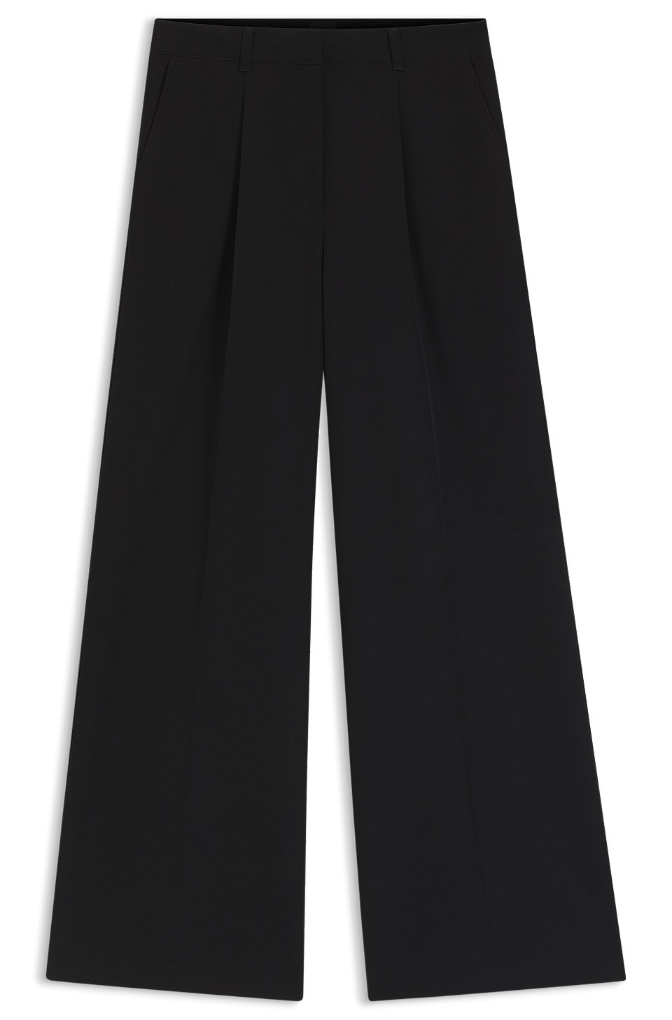 Wide-leg trousers in stretch fabric | Hugo Boss (UK)