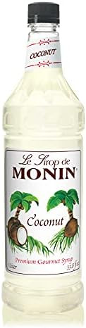 Monin Flavored Syrup, Coconut, 33.8-Ounce Plastic Bottle (1 liter) | Amazon (US)