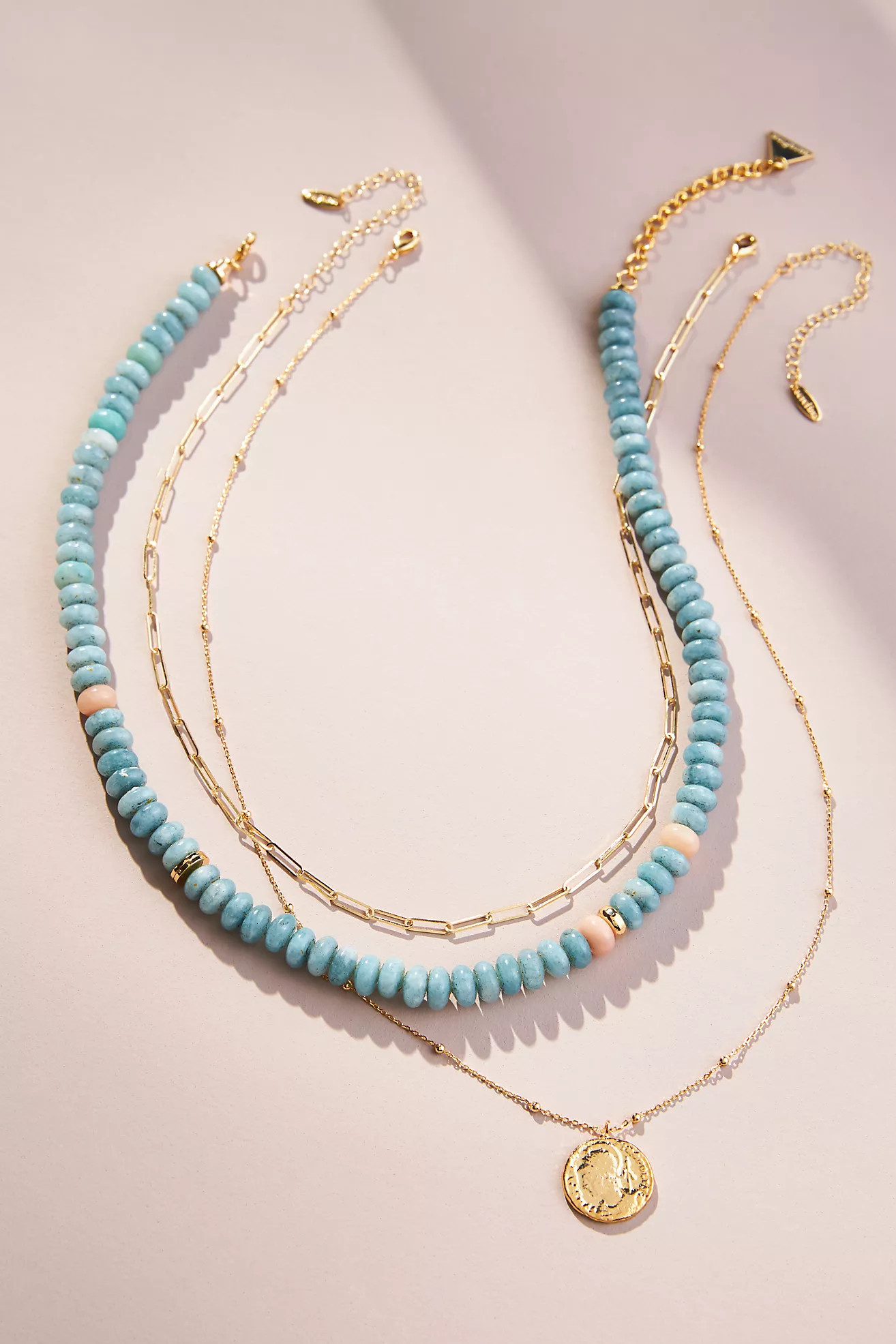 Shades of Sea Triple-Layer Necklace | Anthropologie (US)