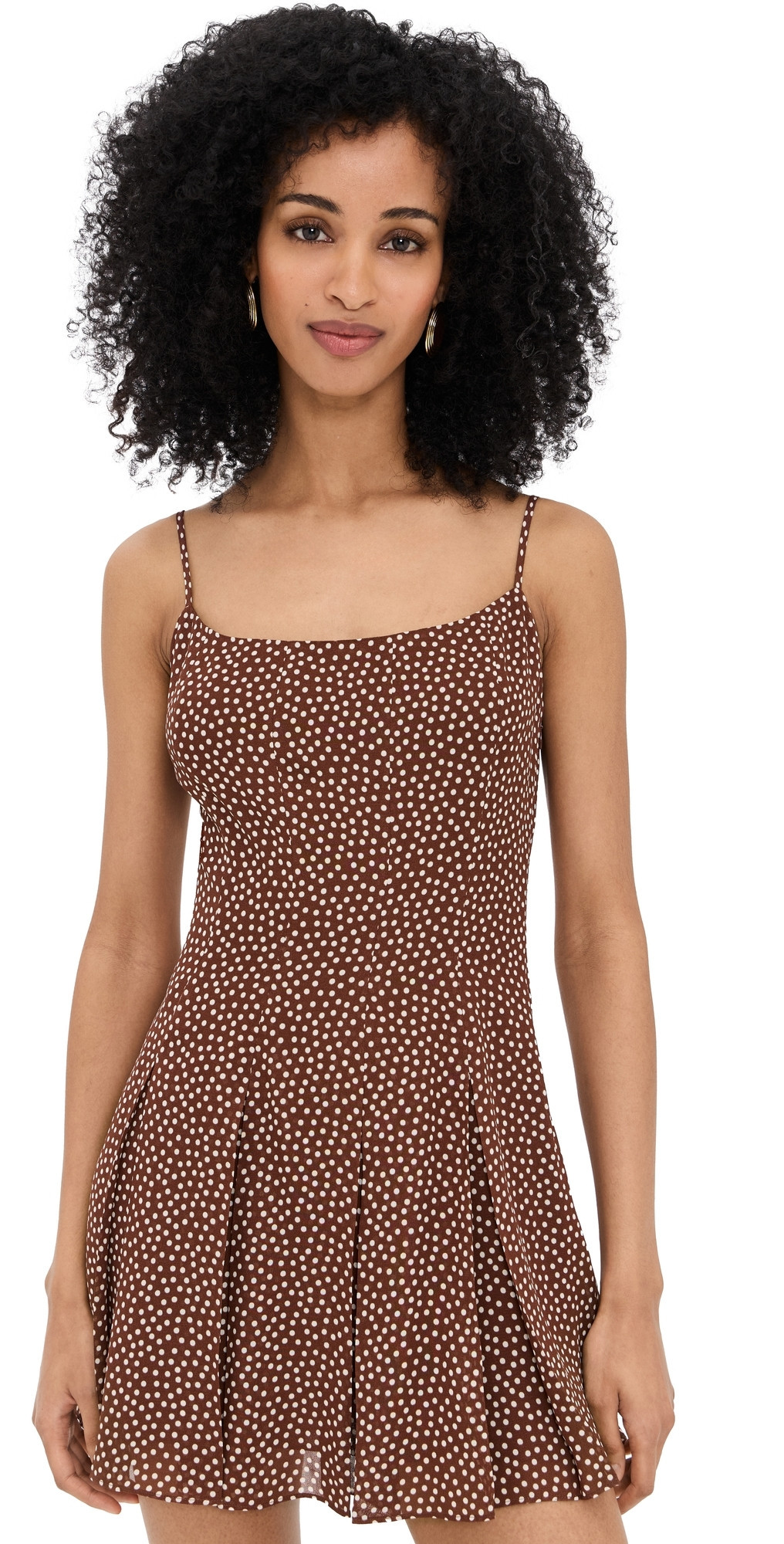 Reformation Annelise Dress Choco Dot 12 | Shopbop
