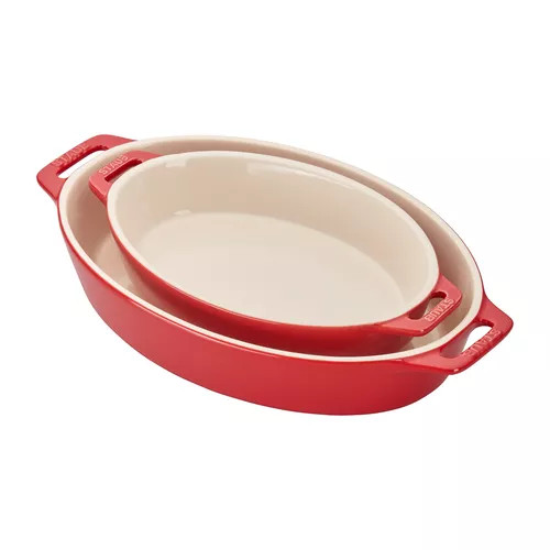 Staub Stoneware 2-Piece Oval Baker Set | Sur La Table