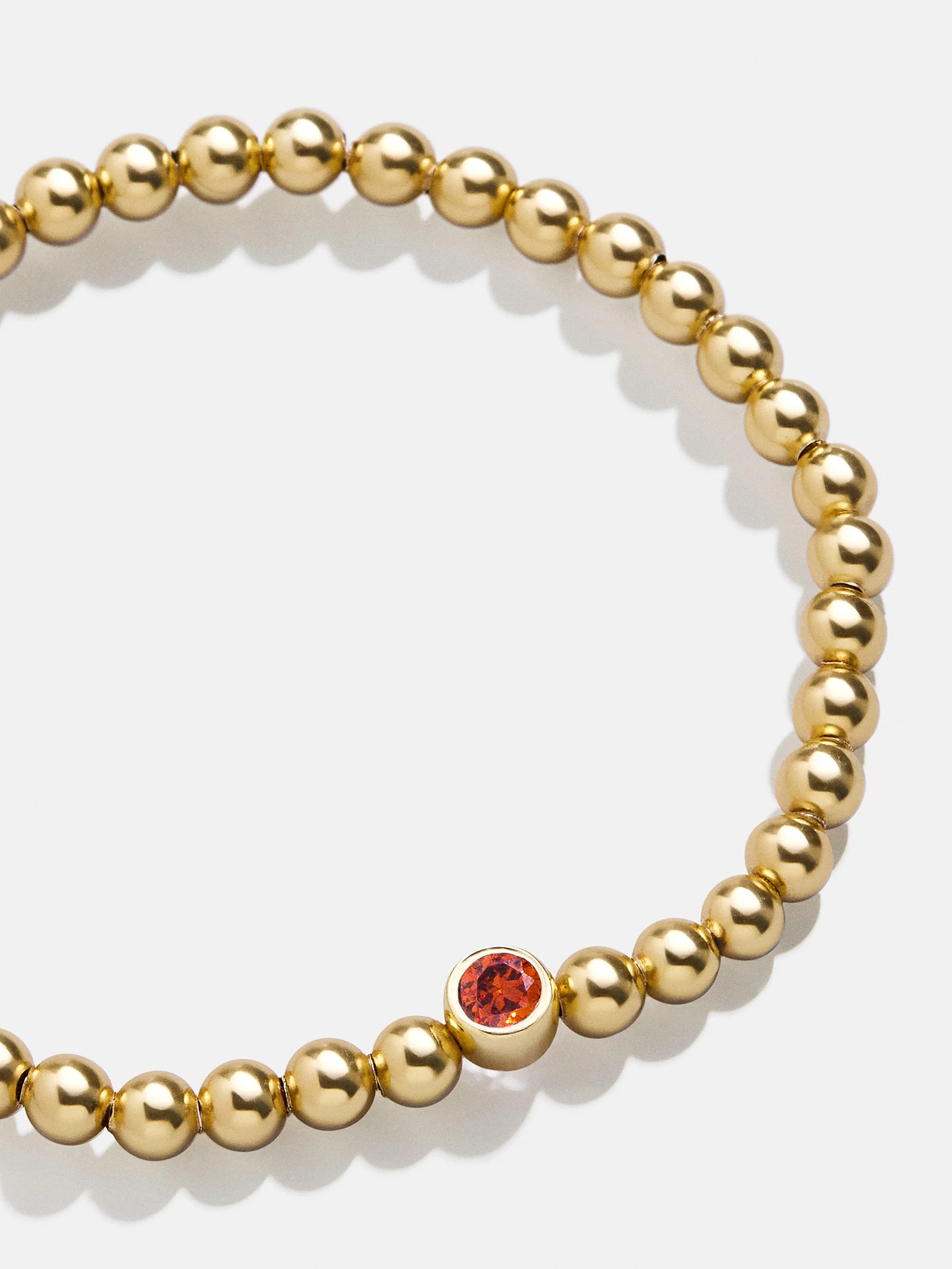 18K Gold Birthstone Pisa Bracelet - Garnet | BaubleBar (US)