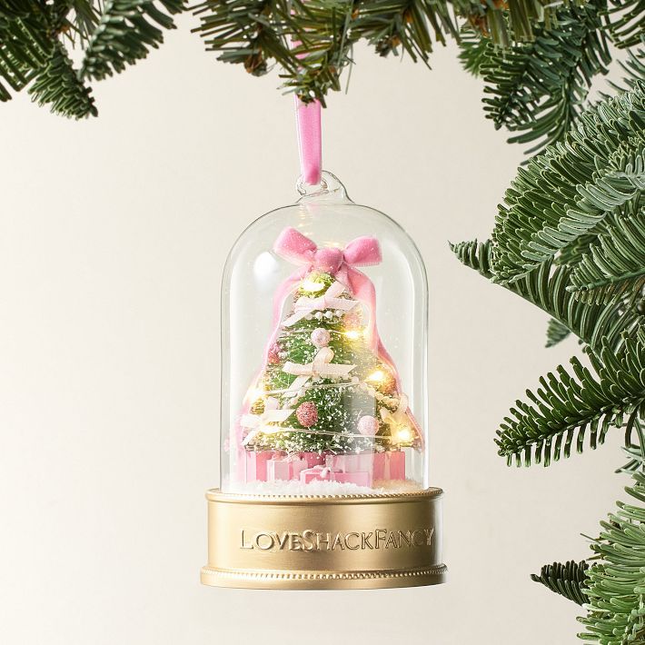 LoveShackFancy Light-Up Tree Cloche Ornament | Pottery Barn Teen