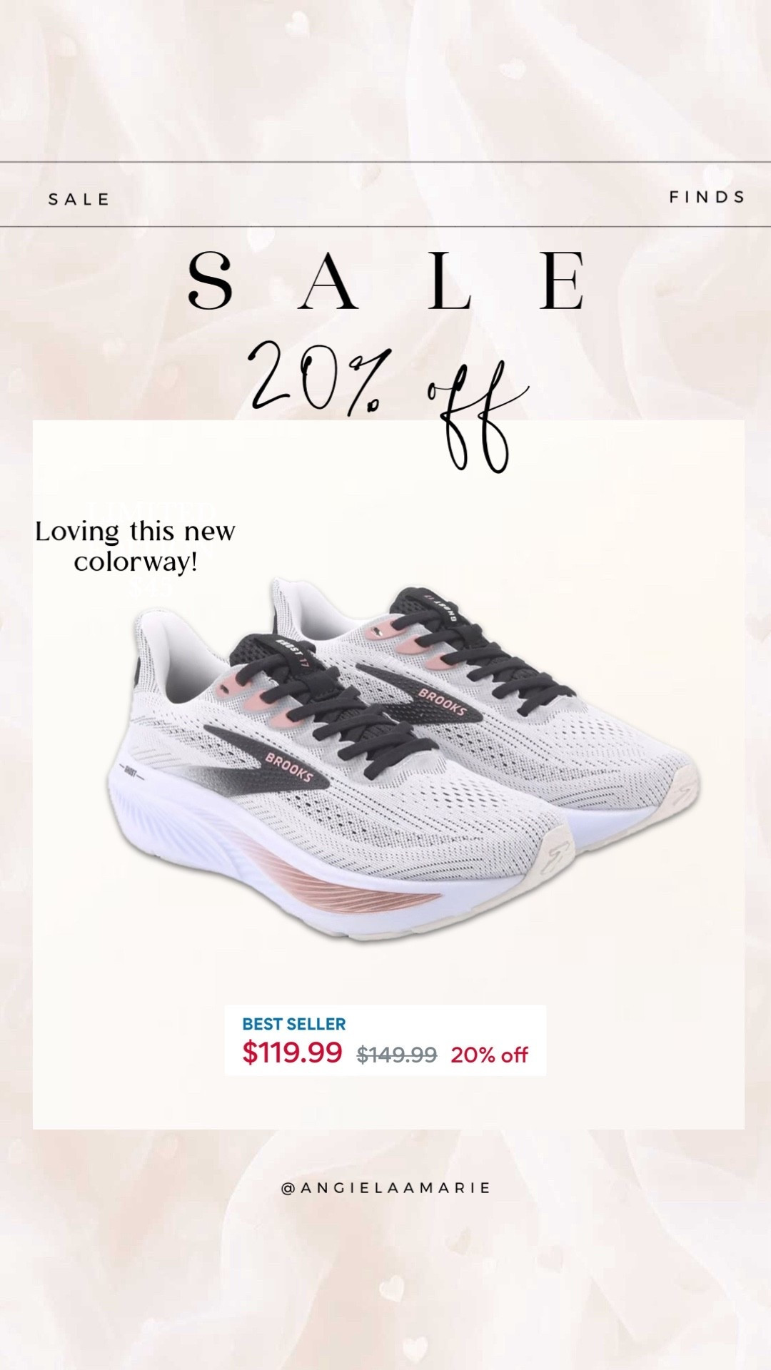 Loving the new colorway from the latest drop of Brooks! On SALE for 20% OFF! 



#LTKWorkwear #LTKSwim #LTKWedding #LTKHome #LTKBaby #LTKMens #LTKSaleAlert #LTKU #LTKBeauty #LTKBump #LTKOver40 #LTKTravel #LTKSeasonal #LTKKids #LTKMidsize #LTKActive #LTKPetite #LTKFestival #LTKdayinmylife #LTKgrwm #LTKootd #LTKfitnessgoals #LTKmomlife #LTKmorningroutine #LTKselfcare #LTKstorytime #LTKfoodie #LTKvlog #LTKTall #LTKMothersDay #LTKxAerie