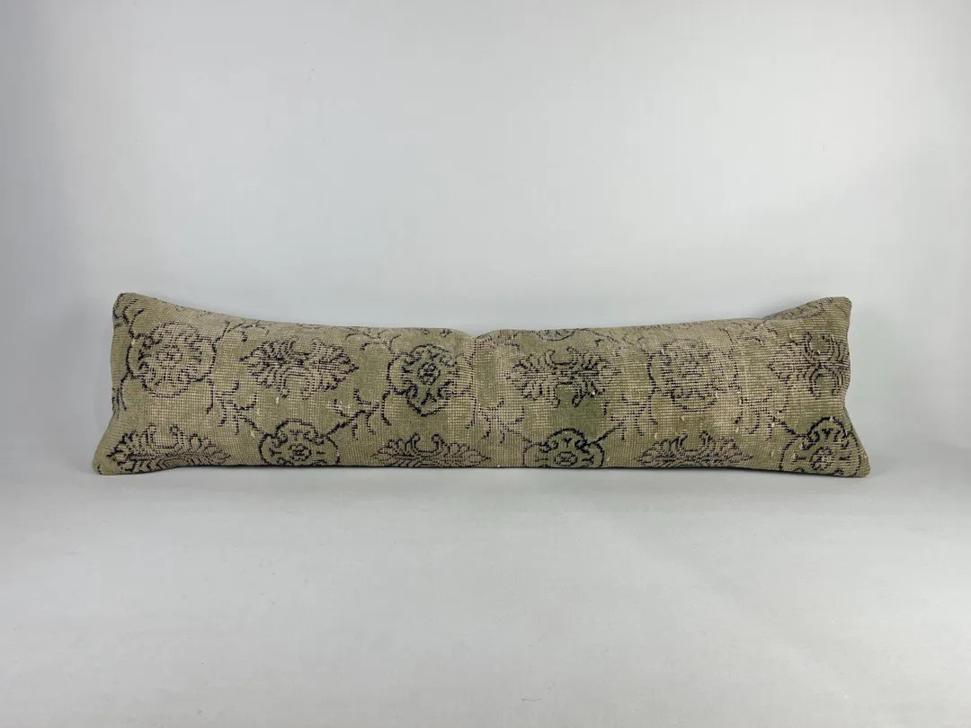 12x48 Lumbar Pillow, Morrocan Pillow, Bohemian Pillow, Kilim Pillow, Needlepoint Pillow, Vintage ... | Etsy (US)