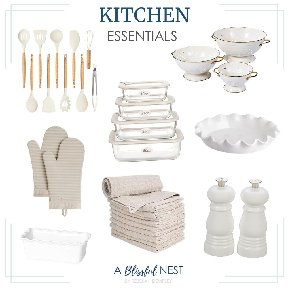 Smart, stylish, essential. Grab these kitchen finds now.
storage containers with glass lids, KitchenAid soft silicone oven mitt, waffle weave kitchen dishcloth, Le Creuset salt and pepper mill, porcelain nonstick bread pan, ceramic pie baking pan, metal colander, Carote silicon cooking utensils 

 #LTKHome #LTKFindsUnder50 #LTKFindsUnder100