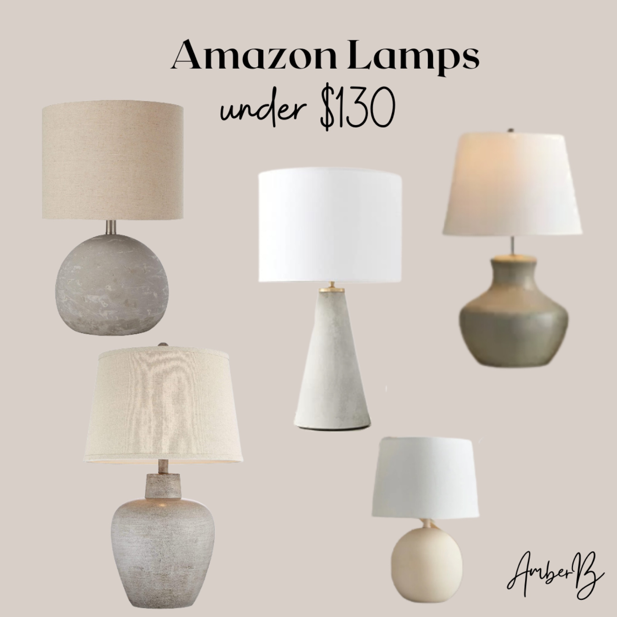Amazon Lamps that I’m obsessed with! | Affordable Lamps | Neutral Lamps 

#LTKhome #LTKFind #LTKunder100