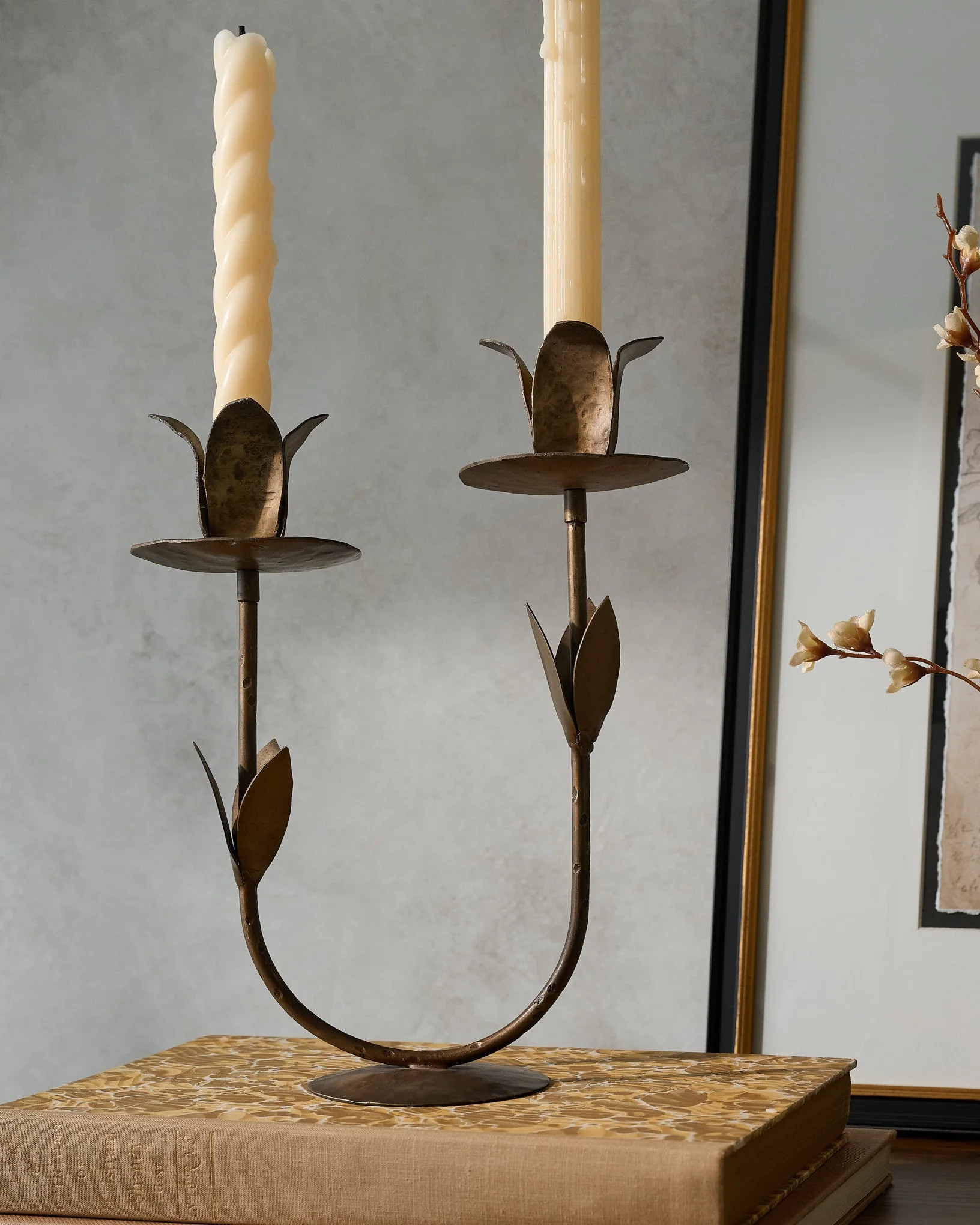 Double Forged Tulip Taper Holder | Magnolia
