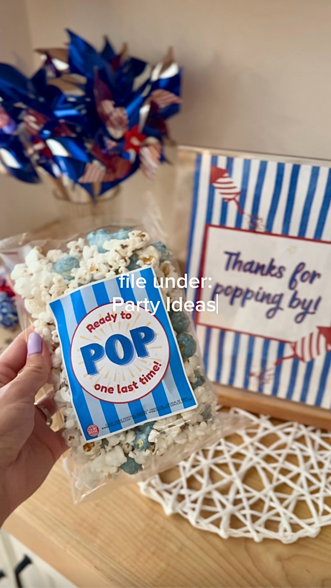 Everything you need for this grand finale baby shower theme. Fourth of July and patriotic colors worked well for this baby sprinkle!