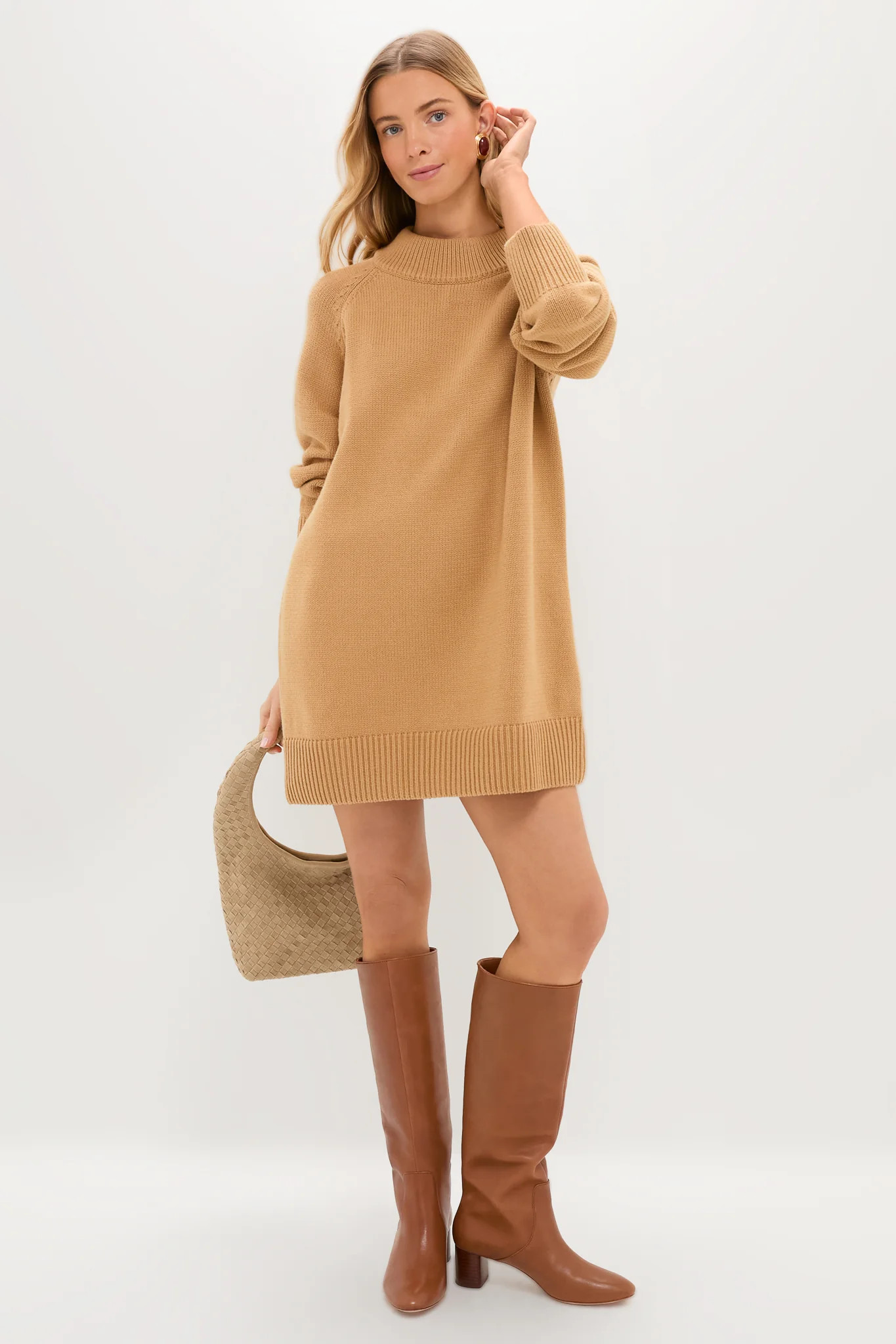 Heavyweight Camel Kristen Sweater Dress | Tuckernuck (US)