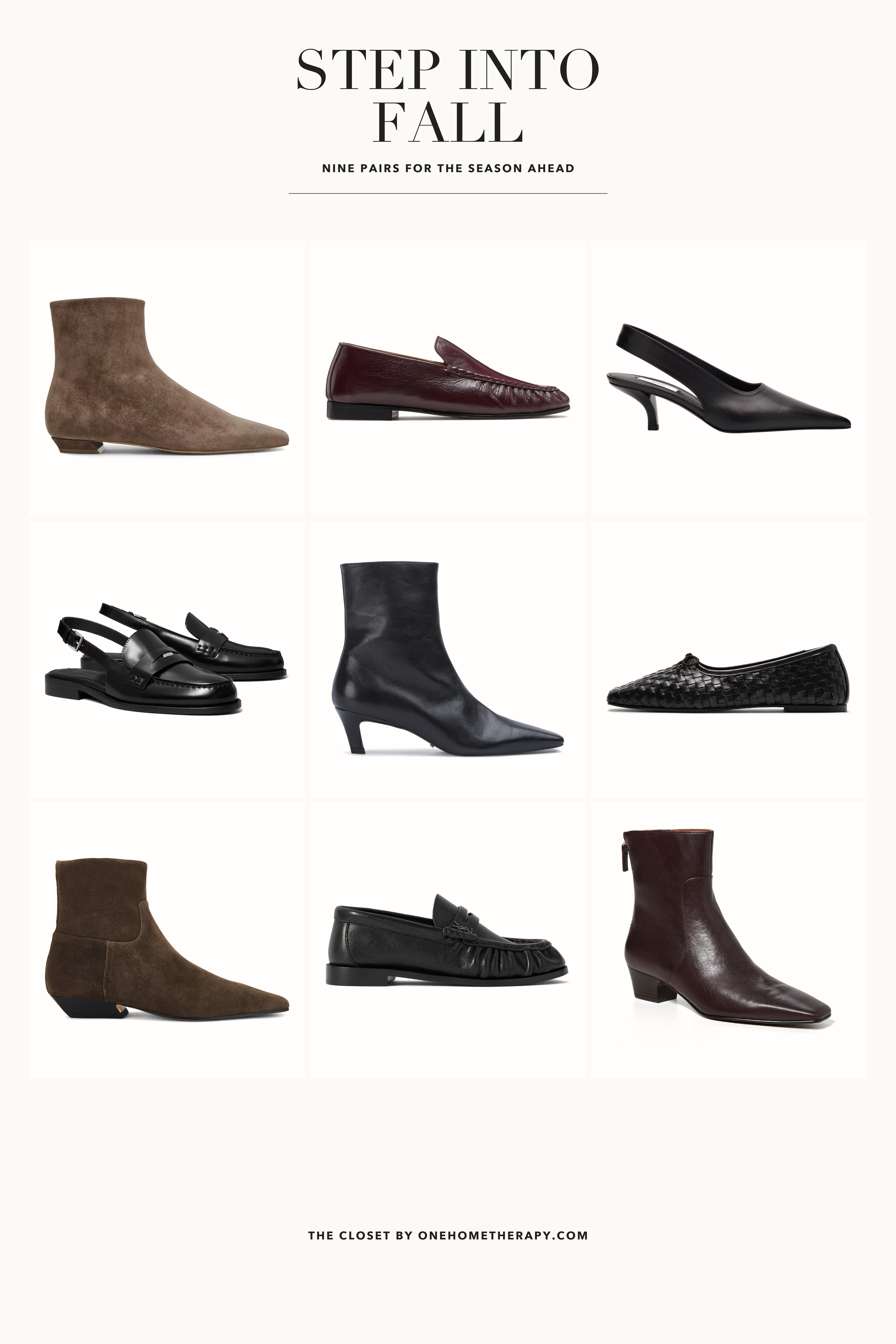My fall plans? Loafers for looking organized, ballet flats for changing my mind, and boots for making an entrance. 🍂 Which pair are you taking out first. 1 through 9?
#FallShoes #FallStyle #ShoeEdit #Loafers #BalletFlats #AnkleBoots #FallOutfits

#LTKgrwm #LTKU #LTKOver40