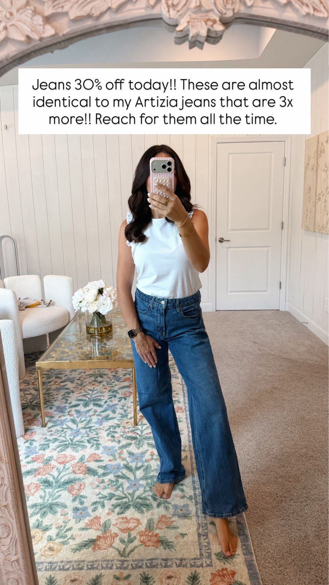 Everyday outfit idea! These jeans are 30% off today! I’m in medium wash size 4. They are SO flattering and structured with flat tummy control. Many color options. Really impressed with these. I’d never believe they’re from here if u didn’t buy them myself.

#LTKootd #LTKOver40 #LTKSeasonal