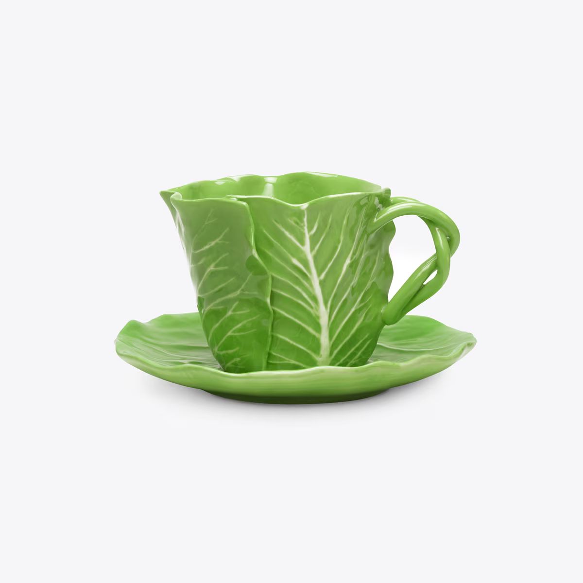 Lettuce Ware Cup & Saucer, Set of 2: Women's Designer Tabletop & Drinkware | Tory Burch | Tory Burch (US)