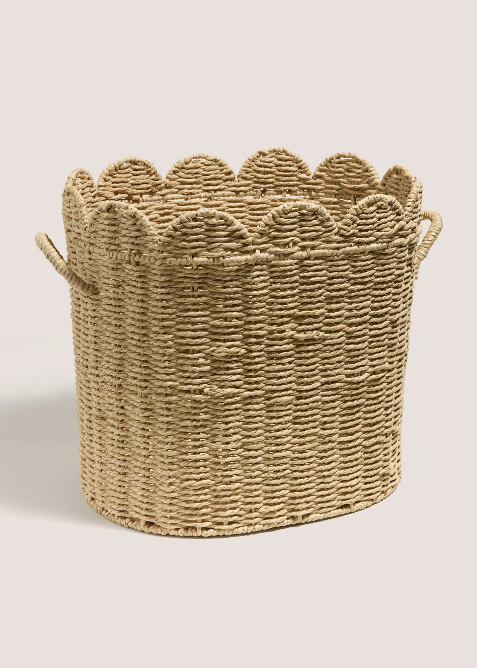 Oval Scallop Edge Basket | Matalan (UK)
