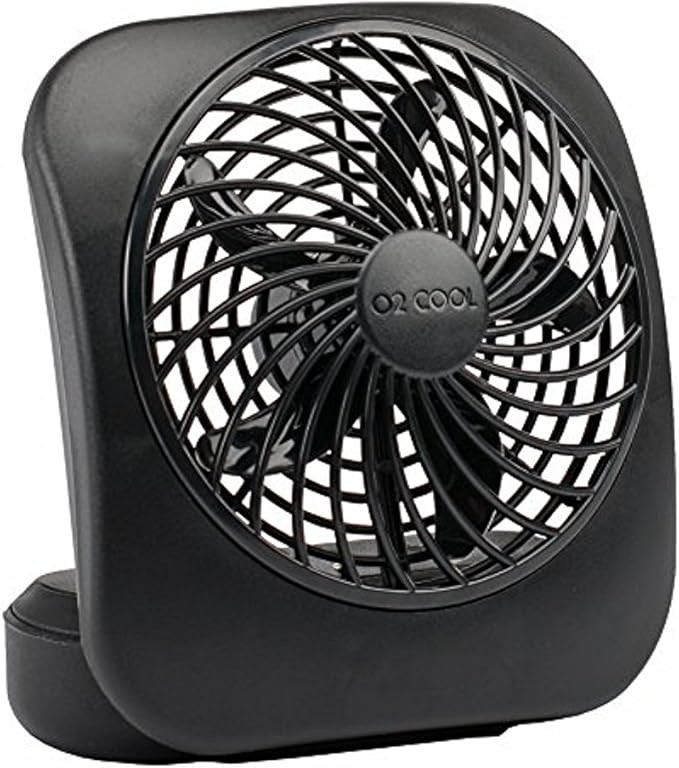 O2COOL Treva 5 Inch Battery Powered Fan Portable Desk Fan 2 Cooling Speeds with Compact Folding &... | Amazon (US)
