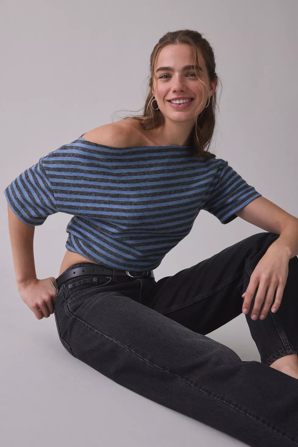 Lioness Wildlands Asymmetric Off-The-Shoulder Tee | Urban Outfitters (US and RoW)